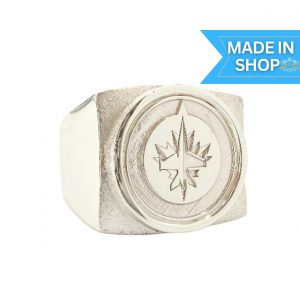 Large Silver Jets Ring - Silver Ring