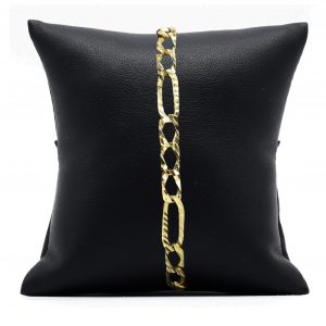 Multi Diamond Cut Figaro 6.75mm 8.5" - Bracelet