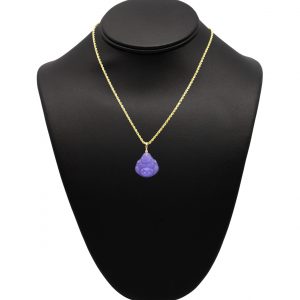Purple Buddha 10k - Pendant