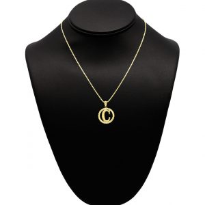 Round Letter C - Pendant