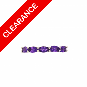 Oval Amethyst 18k - Diamond Ring