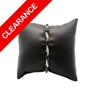 White gold and Sapphires 7.25"- Bracelet