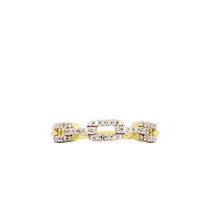 Diamond Chain Ring .25ct 10k - Diamond Ring