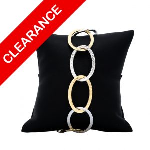 Two Tone Medusa Bracelet 8"- Bracelet