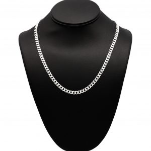 Solid Curb 5.5mm 20" - Silver Chain