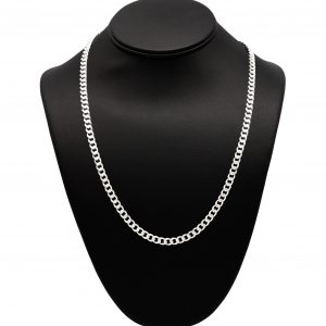 Solid Curb 5.5mm 22" - Silver Chain