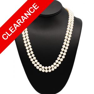 Double Stranded Pearls 21" - Chains