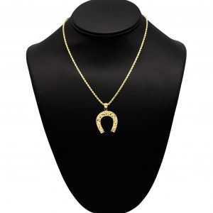 Large Nugget Horseshoe - Pendant