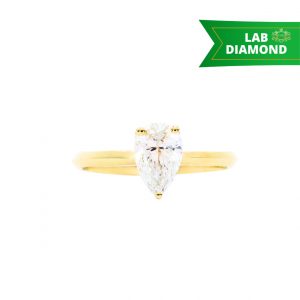Pear Cut 1ct Lab #289 - Diamond Ring