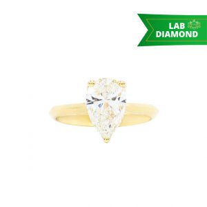Pear Cut 2ct Lab #292 - Diamond Ring