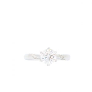 Solitaire Moissanite Ring  - Silver Ring