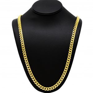 Silver Gold Plated Solid Miami Cuban 8.25mm 30" - Silver Chain