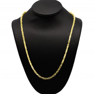 Silver Gold Plated Byzantine 3.75mm 24" - Silver Chain