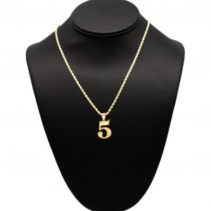 Cz Number 5- Pendant