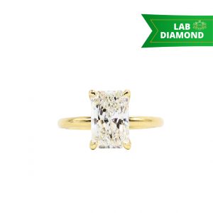 Radiant 3ct Lab #110 - Diamond Ring