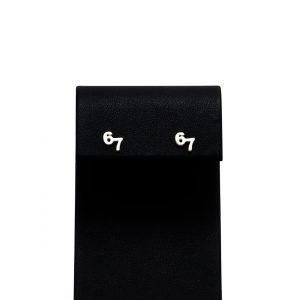 6 7 67 Earrings - Silver Earrings