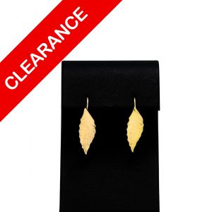 Dangly Leaf 10k - Earrings