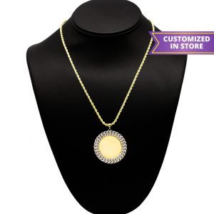 CZ Cuban Memory Pendant - Pendant