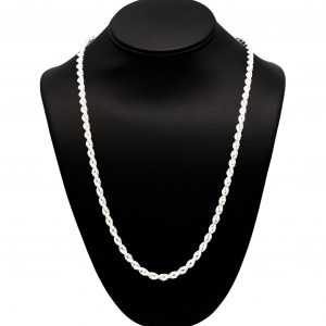 Silver Rope 5.25mm 24" - Silver Chain