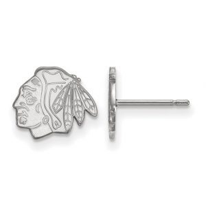 Chicago Blackhawks NHL Silver-Earrings