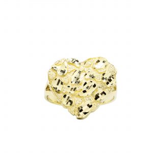 Large Nugget Heart - Rings