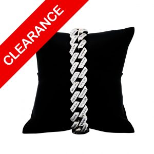 Silver Cz Miami Cuban 14mm 9"- Bracelet
