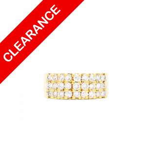 3 Row Diamond Band 1.2ct #294 - Ring