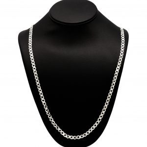 Round Diamond Cut 5.5mm 30" GHJ8 - Silver Chain