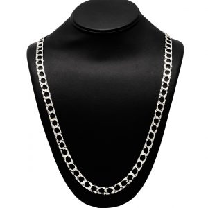 Diamond Cut 8.25mm 30" GHJ119 - Silver Chain