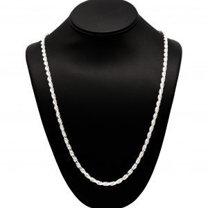 Silver Solid Rope 4.75mm 26" - Silver Chain
