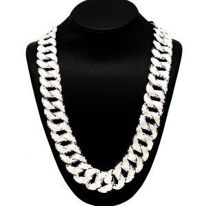 Diamond Cut 24.5mm 30" GHJ156 - Silver Chain