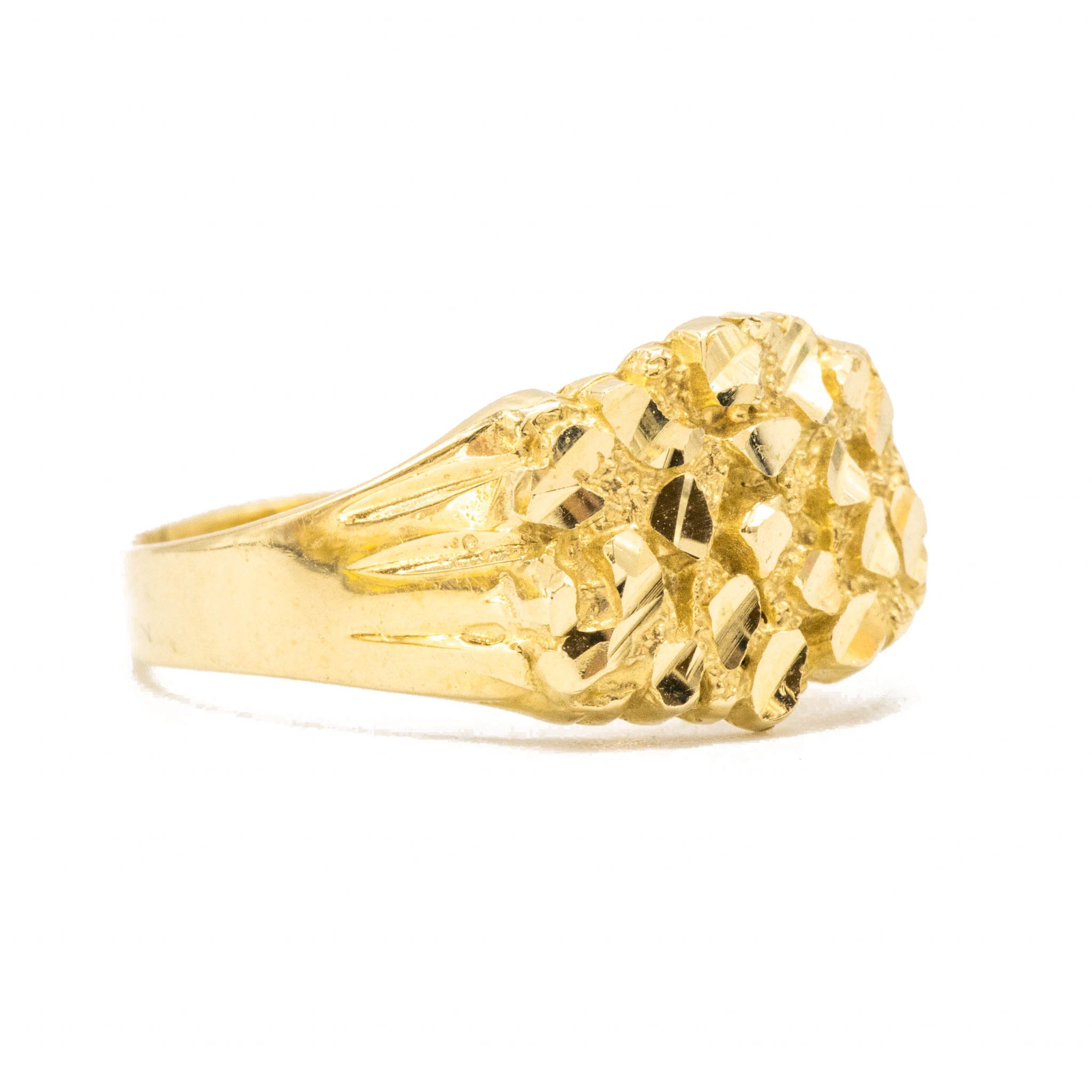 Joe - Light Nugget Ring - Golden Hand Jewellery