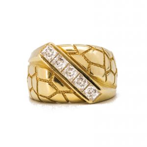 CZ Modern Nugget - Ring