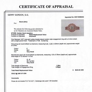 Double Halo Rose Gold 1.26ct #41 - Engagement Ring - Image 4