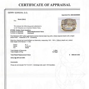 Icy Channel Set 1.15ct #178 - Diamond Ring - Image 3