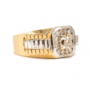 Icy Two-Tone 0.98ct #7 - Diamond Ring - Image 4