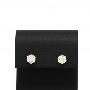 Flower Cluster 0.75ct Yellow Gold - Genuine Diamond Earrings