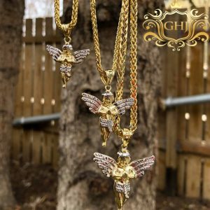 Two Tone Angel Small - Pendant - Image 3