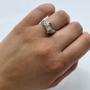 Geometric White Gold 0.65ct #64 - Diamond Ring - Image 3