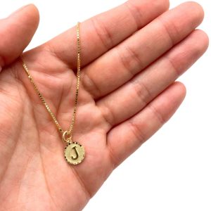Letter J Round - Pendant