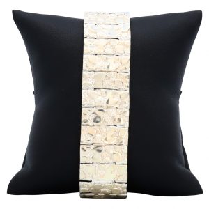 Nugget Link 21.5mm Size Large - Silver Bracelet