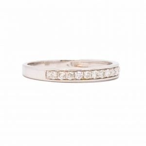 14k Diamond Band 0.25ct White Gold - Diamond Ring - Image 3