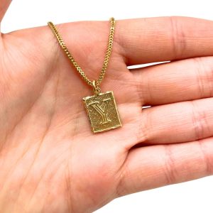 Letter Y Square - Pendant