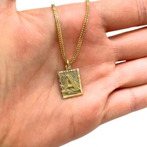 Letter A Square - Pendant