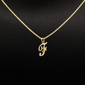 Letter F Handwriting - Pendant - Image 3