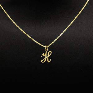 Letter H Handwriting - Pendant - Image 3