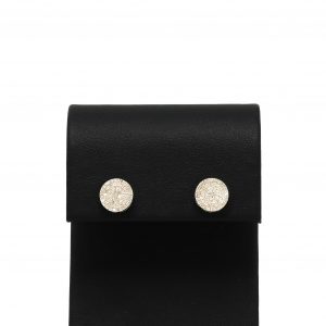 Swirl Cluster Studs 0.25ct White Gold - Genuine Diamond Earrings