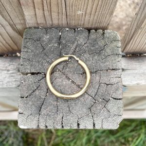 Small Chunky Hoops - Earrings - Image 3