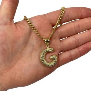 Letter G Puff Nugget - Pendant