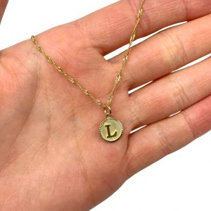 Letter L Round - Pendant